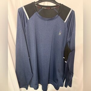 Spyder Navy and Black Performance Long Sleeve Top Fleece Lined